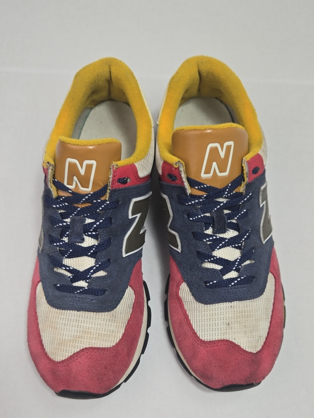 Size 10.5 - New Balance 574 Multicolor Running Workout Gym Men Sneaker - Picture 6 of 9